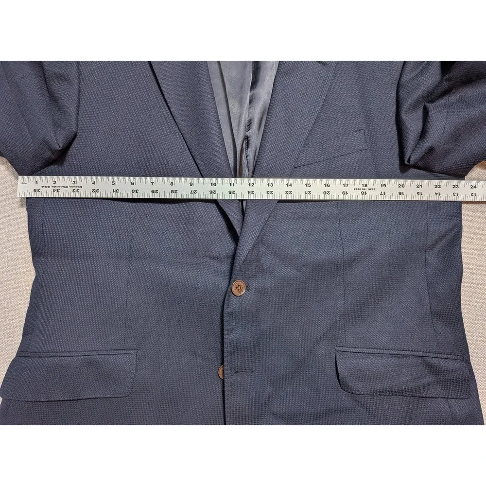 Charles Tyrwhitt Men's Blazer 46R Navy 100% Wool Classic Fit Coat Jacket